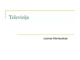 televizija
