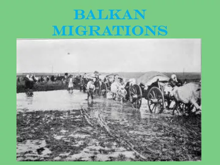 balkan migrations