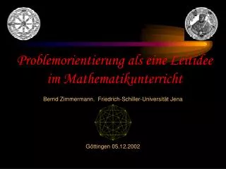 problemorientierung als eine leitidee im mathematikunterricht