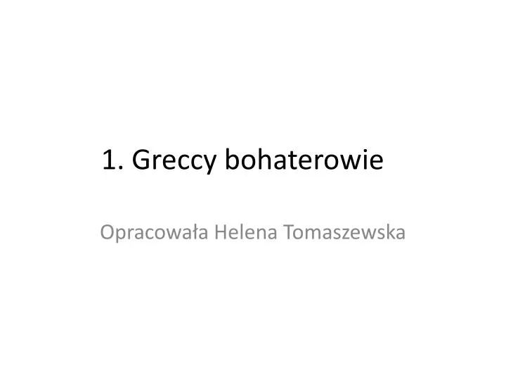 1 greccy bohaterowie