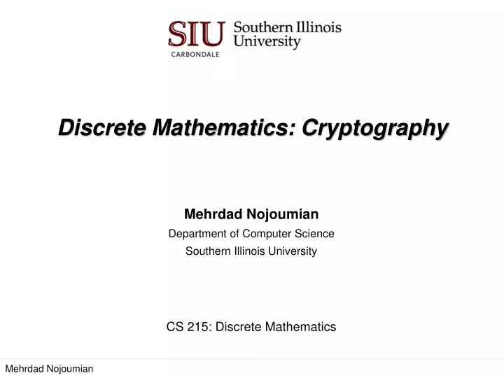 discrete mathematics cryptography
