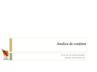 analiza de con inut