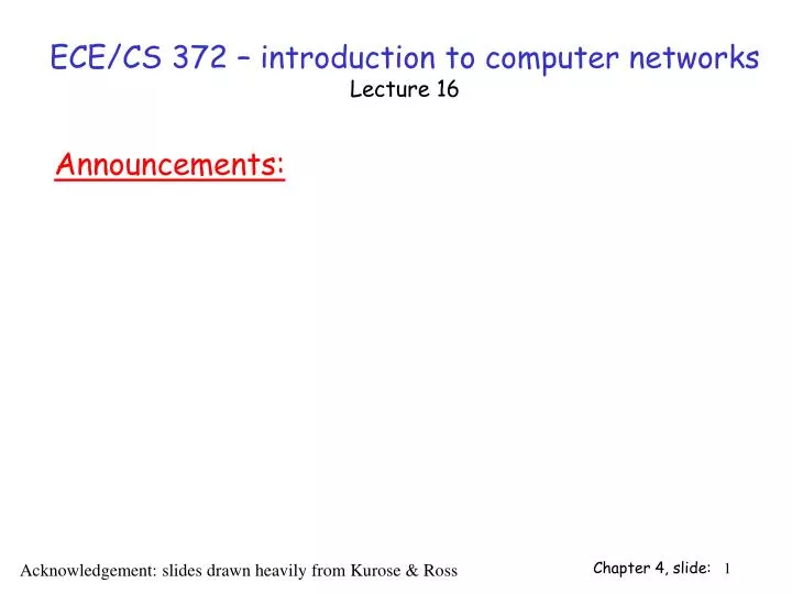 ece cs 372 introduction to computer networks lecture 16