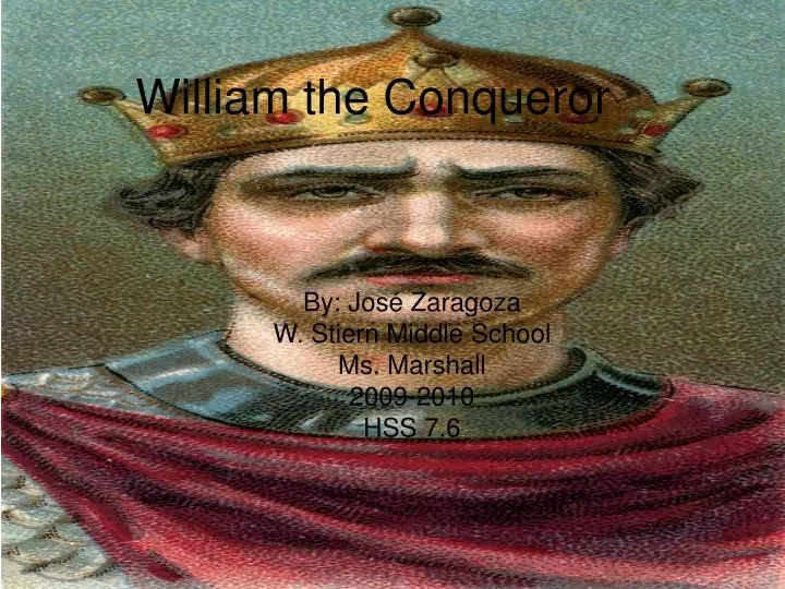william the conqueror