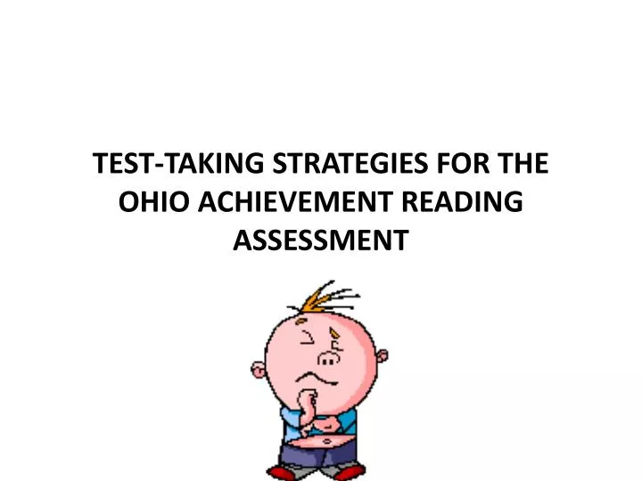 test taking strategies for the ohio achievement reading assessment