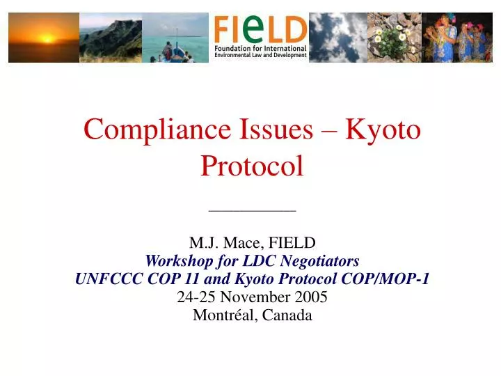 compliance issues kyoto protocol