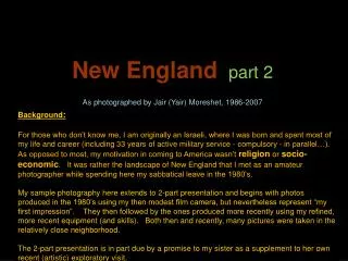 New England part 2