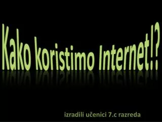kako koristimo internet