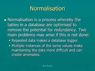 Normalisation