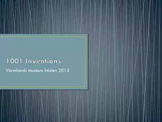 1001 inventions