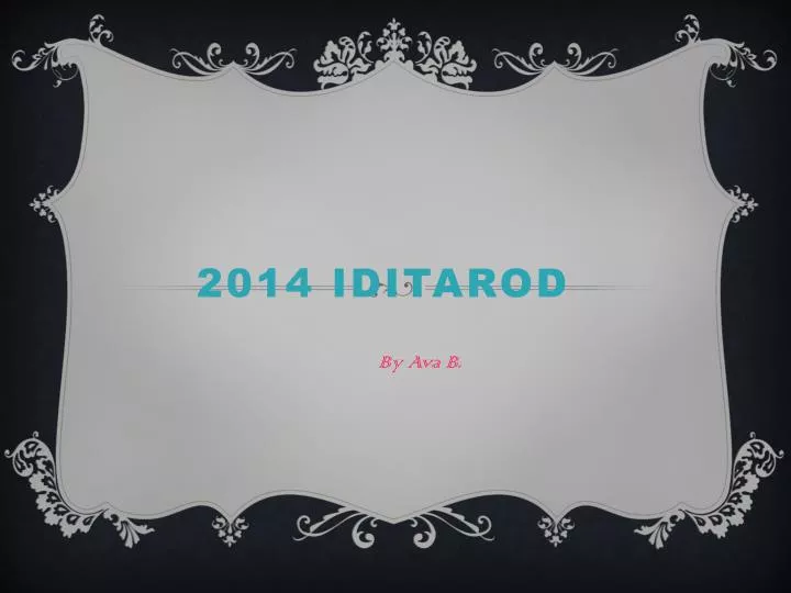 2014 iditarod