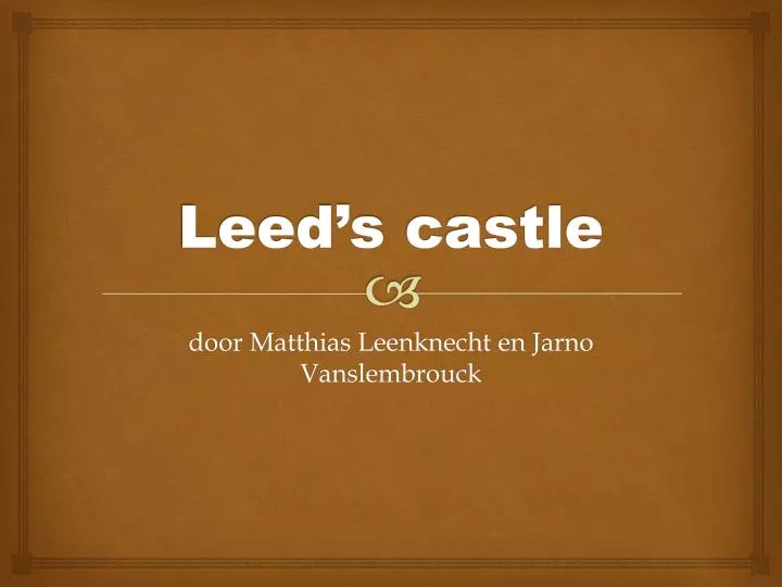 leed s castle