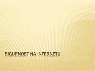 sigurnost na internetu