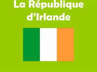 la r publique d irlande