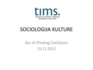 sociologija kulture