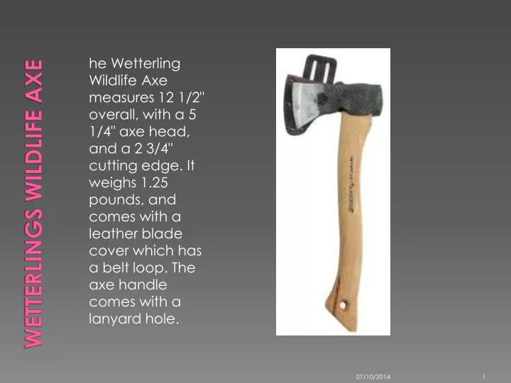 wetterlings wildlife axe