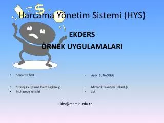 harcama y netim sistemi hys