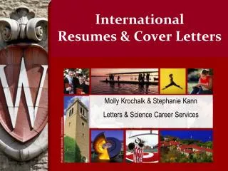International Resumes &amp; Cover Letters