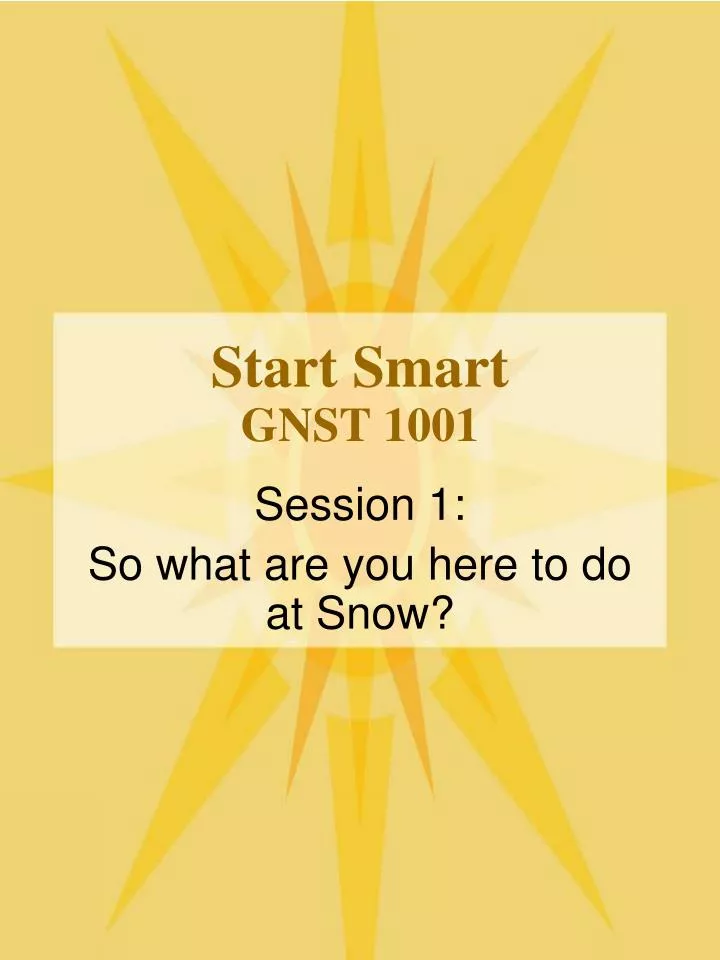 start smart gnst 1001