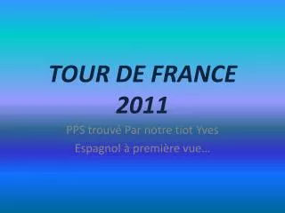 tour de france 2011