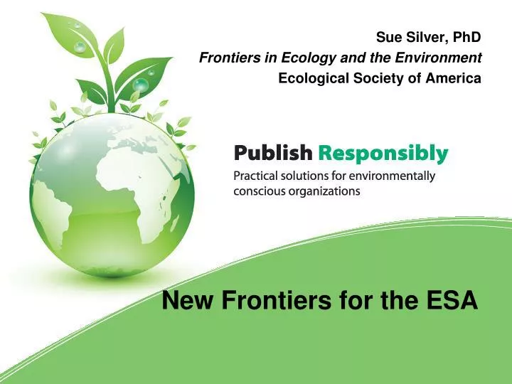 sue silver phd frontiers in ecology and the environment ecological society of america