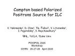 Compton based Polarized Positrons Source for ILC - slide 1