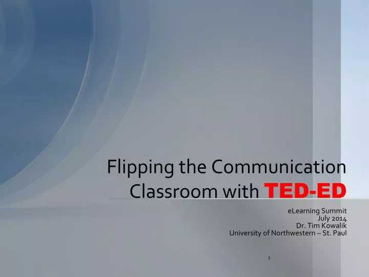 flipping the communication classroom with ted ed