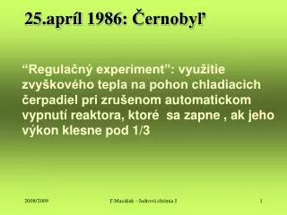25 apr l 1986 ernoby