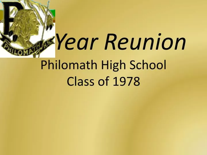 30 year reunion philomath high school class of 1978