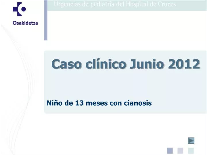 ni o de 13 meses con cianosis