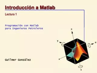 introducci n a matlab