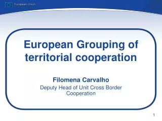 European Grouping of territorial cooperation