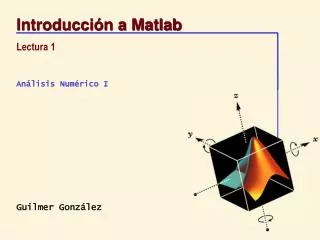 introducci n a matlab