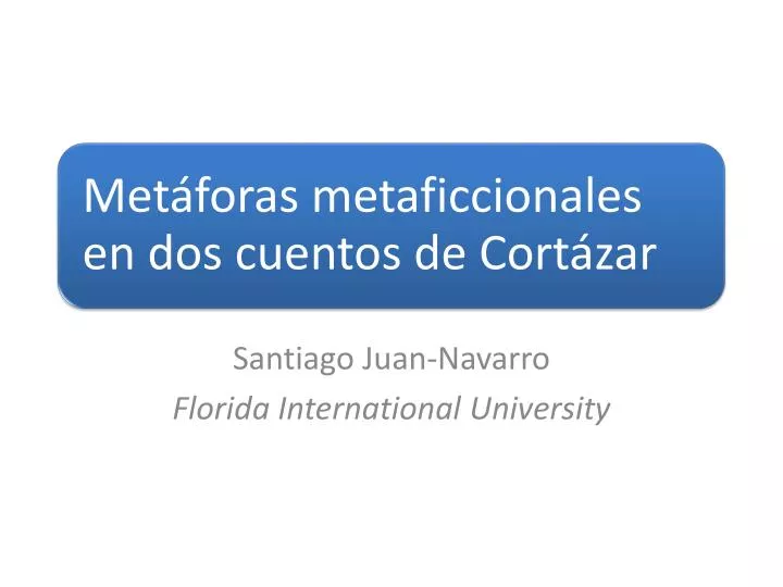 santiago juan navarro florida international university