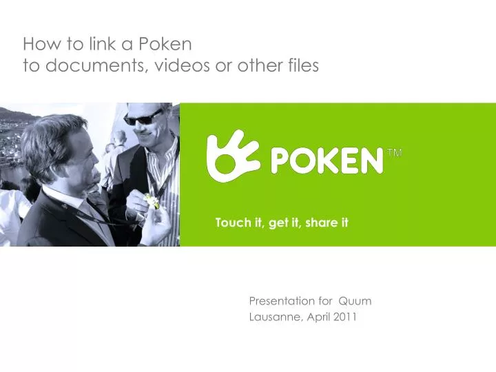 how to link a poken to documents videos or other files