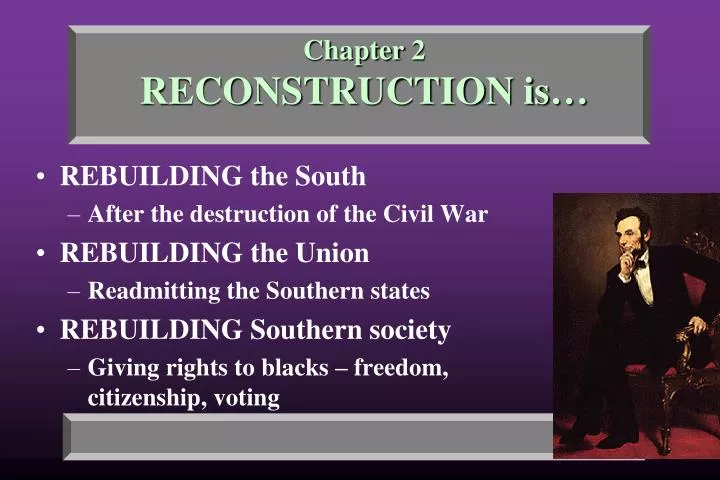 chapter 2 reconstruction is