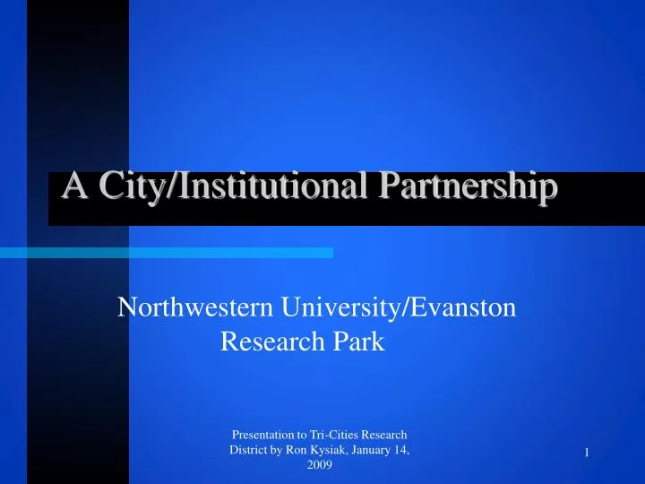 a city institutional partnership