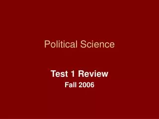 Political Science