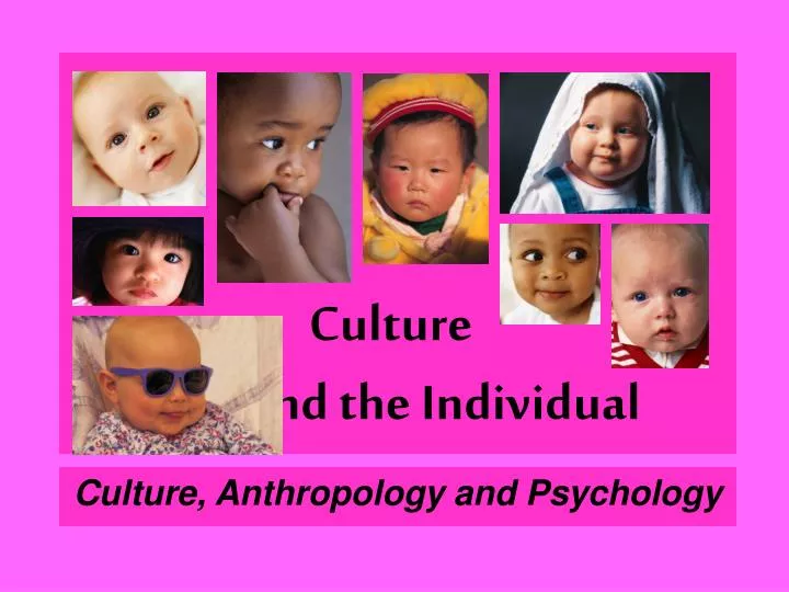 culture and the individual