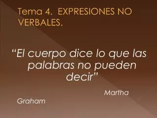 tema 4 expresiones no verbales