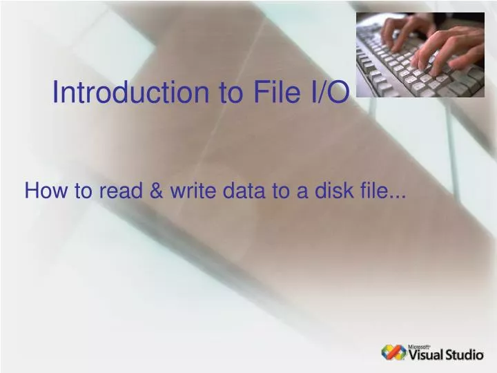 introduction to file i o
