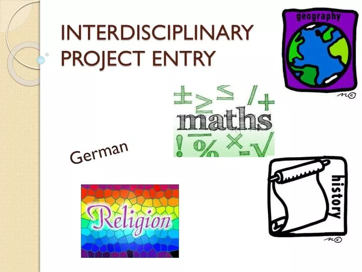 interdisciplinary project entry