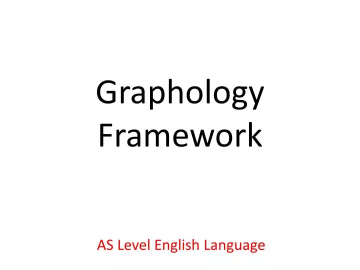 graphology framework