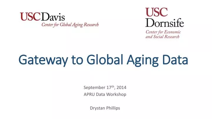 gateway to global aging data