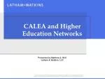 CALEA and Higher Education Networks - slide 1