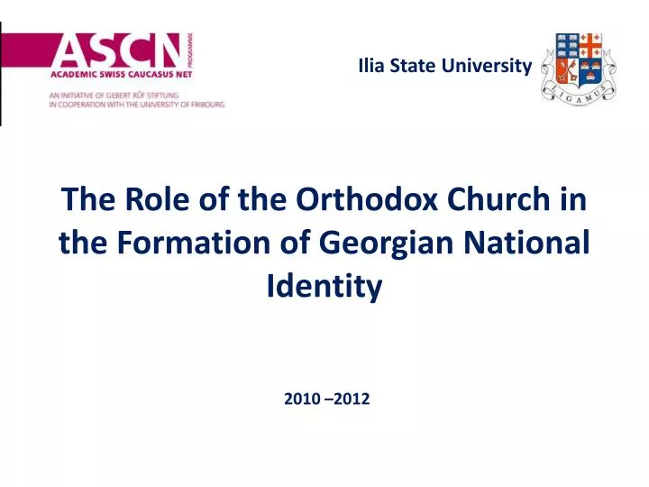 the role of the orthodox church in the formation of georgian national identity