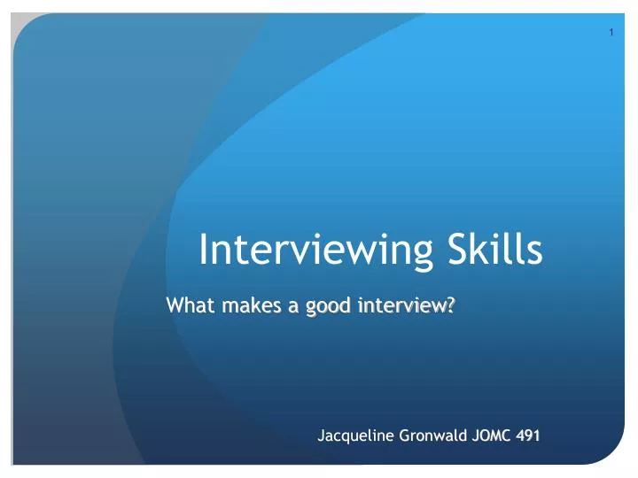 interviewing skills