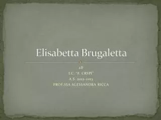 Elisabetta Brugaletta