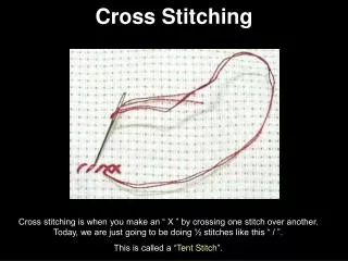 Cross Stitching