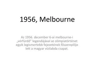 1956 melbourne